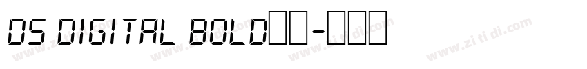 ds digital bold字体字体转换